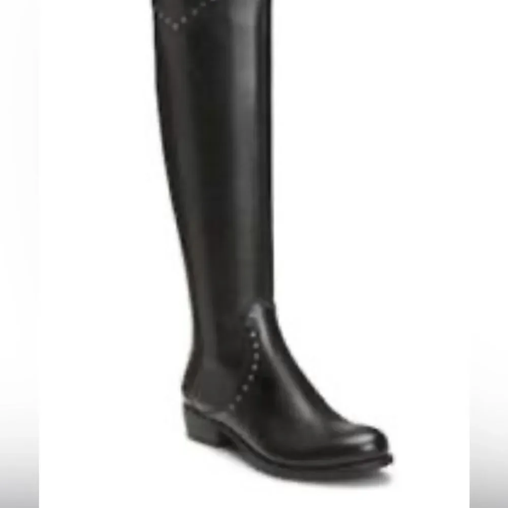 Aerosols West Side leather studded boots